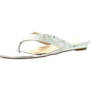 De Blossom Collection Mendy-20 Silver Womens sandals 6 NEW